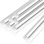 12 Pack Plastic Acrylic Dowel Rods for DIY Crafts Curtain Pulls Retaining Rods