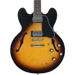 Epiphone ES-335 Semi-Hollow Guitar, Indian Laurel Fretboard, Vintage Sunburst