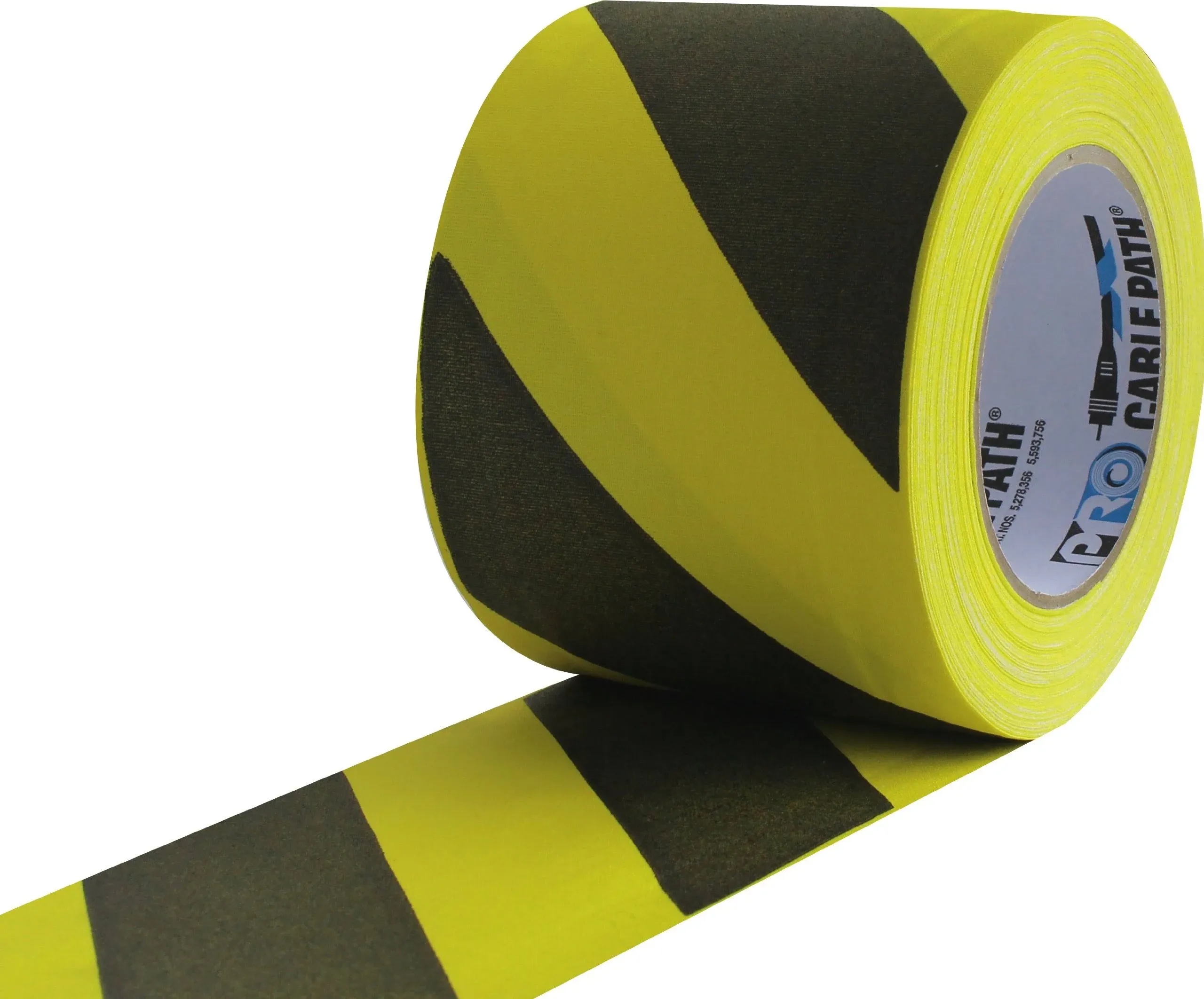 ProTapes Gaffer's Tape,Black/Yellow,6inx30 yd, Cable Path, Size: 6 in