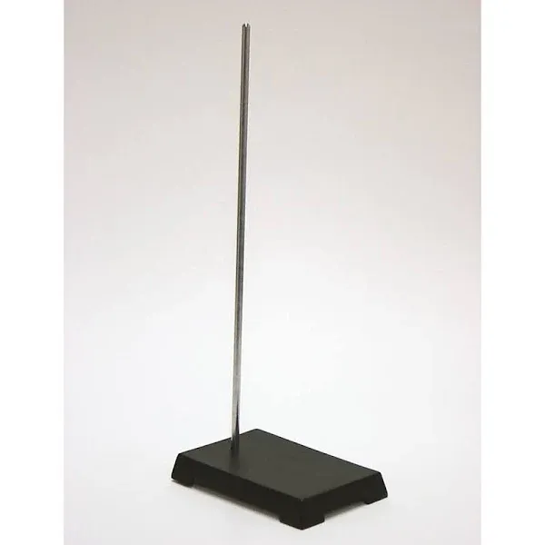 Support Stand W/ Rod, Cast Iron, 4" X 6