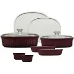 CorningWare® French Colors 10-piece Bakeware Set, Cabernet