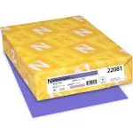 NEENAH 22081 Astrobrights Colored Paper, 24lb, 8-1/2 x 11, Venus Violet, 500 Sheets/Ream