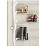 Whitmor Over the Door Shoe Rack - 36 Pair - Fold Up, Nonslip Bars