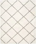 SAFAVIEH Hudson Shag Collection SGH281A Ivory / Grey Rug