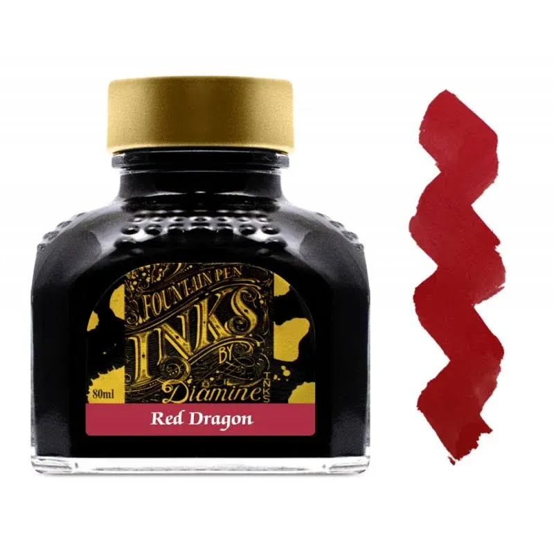 Diamine Ink Bottle 80ml - Red Dragon