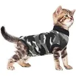 Suitical Recovery Suit for Cats Camo - XSmall