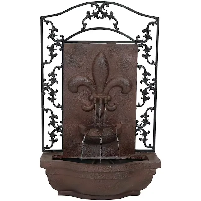 Sunnydaze Decor 33-in H Stone Water Wall Outdoor Fountain Pump Included Lowes.com