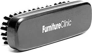 Furniture Clinic Cleaning Brush | Gentle Bristles for Removing Dirt from Leather, Fabric, & Canvas | Safe to use on Furniture, Jackets, Shoes, & More | Easy-to-Use Soft Brush for Effective Cleaning