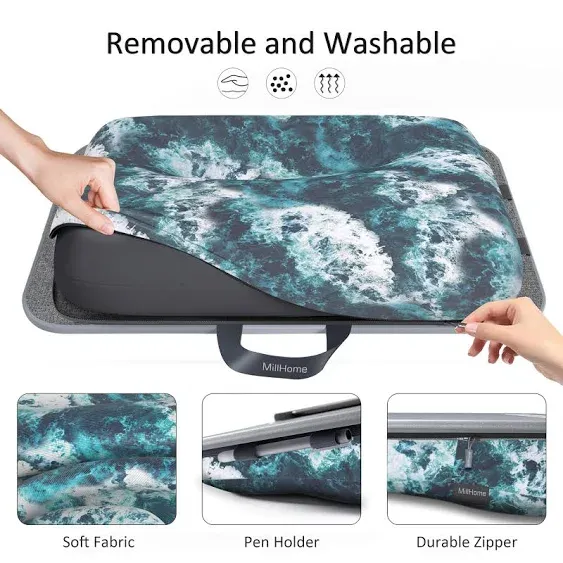 Lap Desk, Lap Desk for Laptop with Cushion, Laptop Lap Desk, Cushion Detachab...