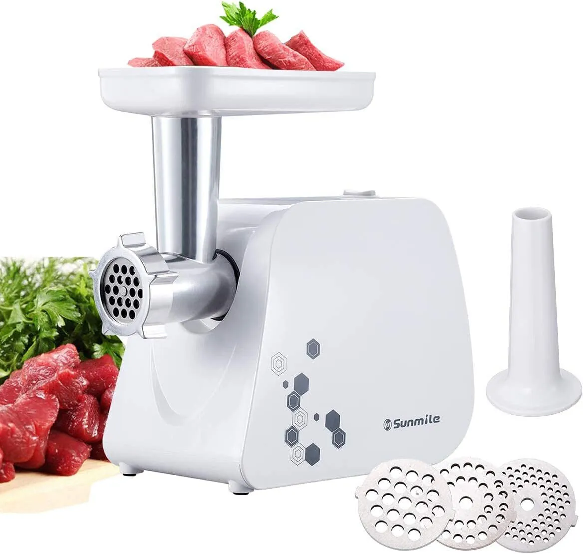 NEW Sunmile Electric Meat Grinder &amp; Sausage Maker Model SM-G351HP 1000W Max