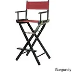 Casual Home 30" Director's Chair Black Canvas