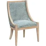 Martha Stewart - Elmcrest Upholstered Dining Chair with Nailhead Trim - Soft Green