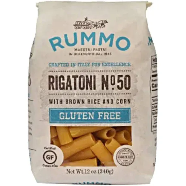 Rummo Spa Rigatoni N Degree 50 | Italian Gluten Free Pasta | 12 Ounce (Pack of 4)