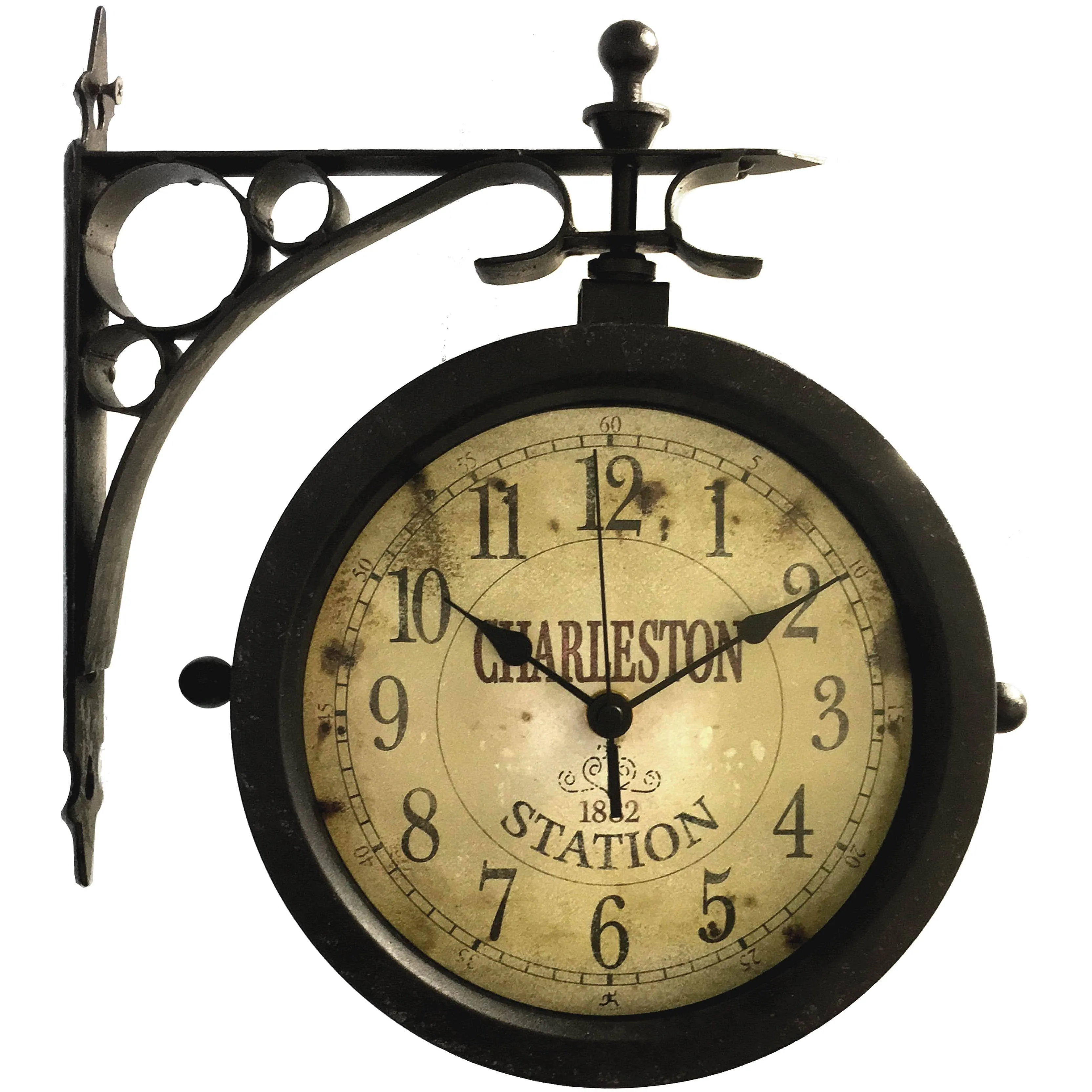 Infinity Instruments Charleston Outdoor Double-Sided Clock