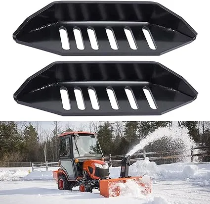 ELITEWILL Universal Snow Blower Skid Shoe Heavy Duty and Wide Snow Thrower Slide Shoes with Black Powder Coating Fit for All Stage Snowblowers