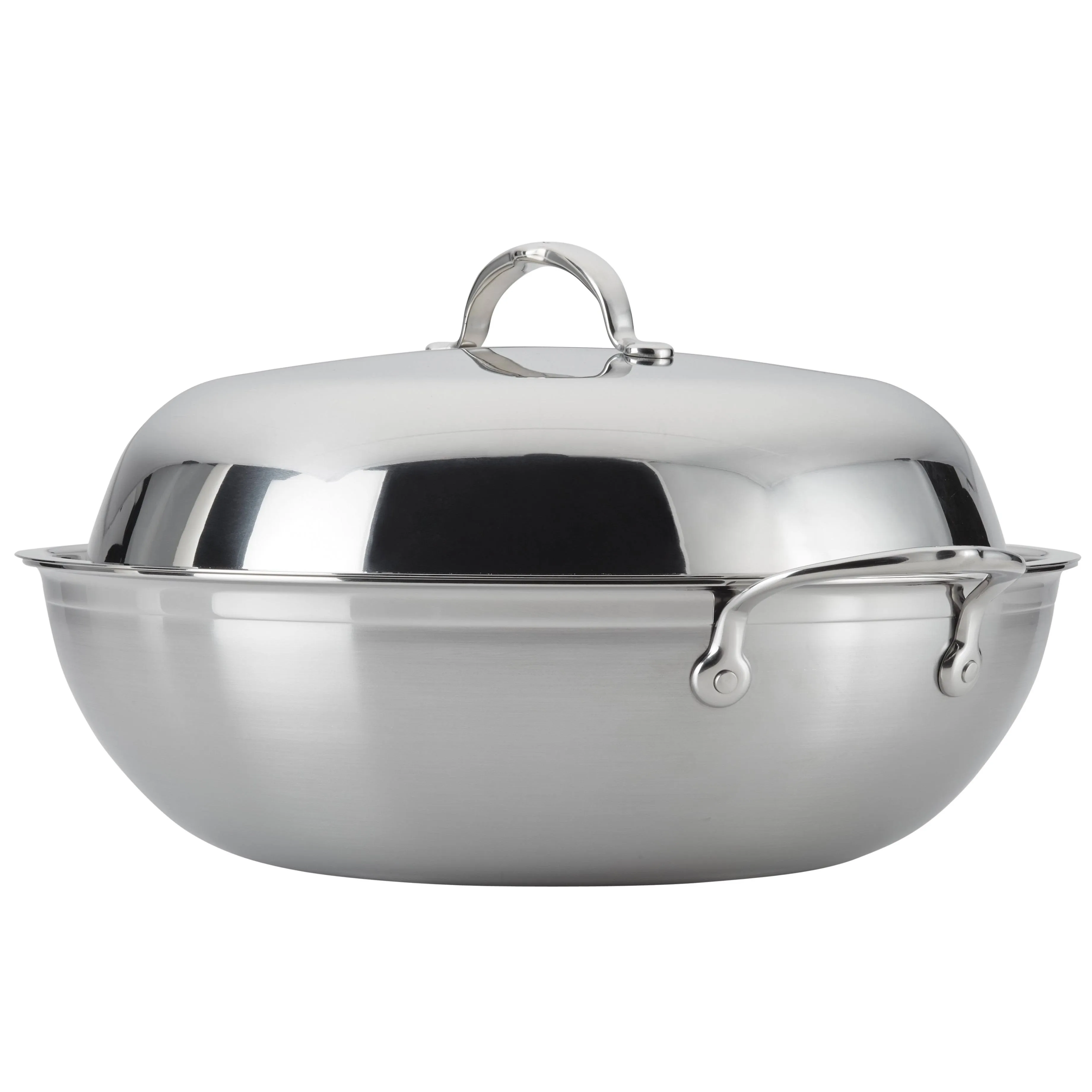 Probond Clad Stainless Steel 14" Covered Wok