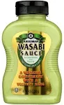 Kikkoman – Wasabi Sauce Great for Sandwiches & Dipping - All-Purpose Seasoning Spiciness Dishes Sushi, Sashimi – Sealed Packed Bottle - 9.25 oz (Pack of 1), Green