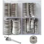 Persberg 300pcs Back_up 100% Aluminum Rivets Washers Assortment kit Multiple