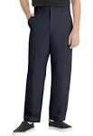 Real School Boys Husky Size Flat Front Pants School Uniform Approved