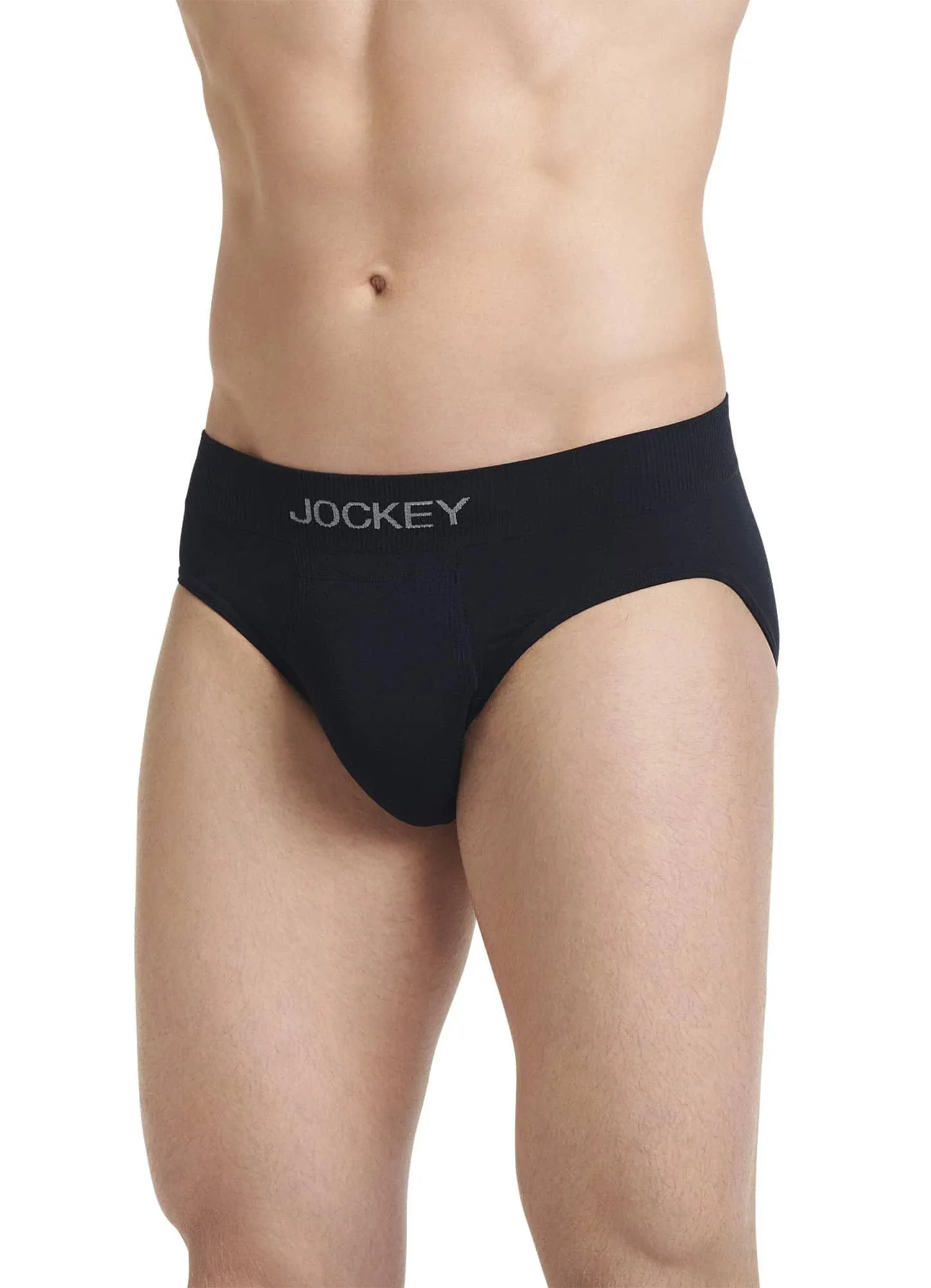 Jockey Men's FormFit Lightweight Seamfree Bikini, Size: Medium, Black