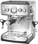 Brim 19 Bar Espresso Maker / Machine Model TSK-1859B Silver #U0190