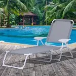 Outsunny Folding Chaise Lounge