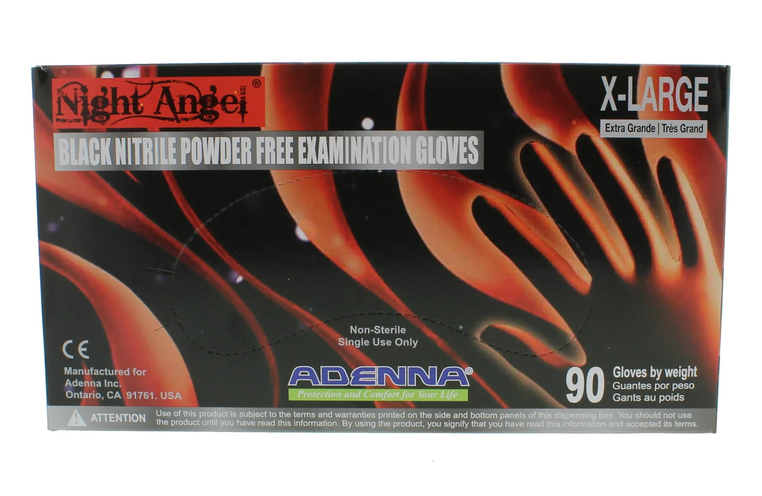 Night Angel Nitrile Exam Powder Free Gloves