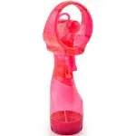 O2cool Deluxe Handheld Battery Powered Water Misting Fan Pink - New 3.7 inch by 10.6 inch