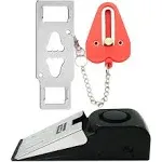 Portable Door Lock &amp; Door Stop Alarm,Dual Protection Security Door Set Door Bloc