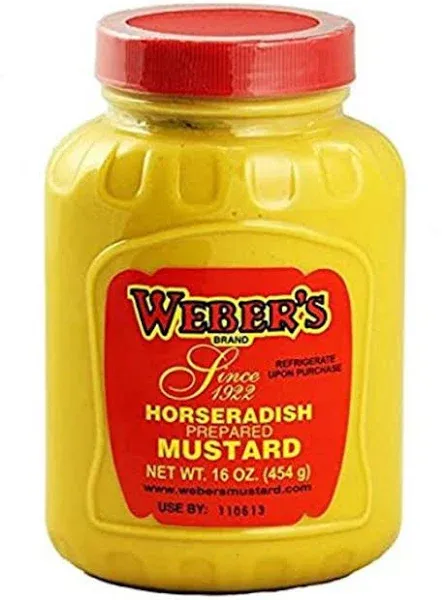 Buffalo's Own Weber's Brand Original Horseradish Mustard 16oz - Pack of 3