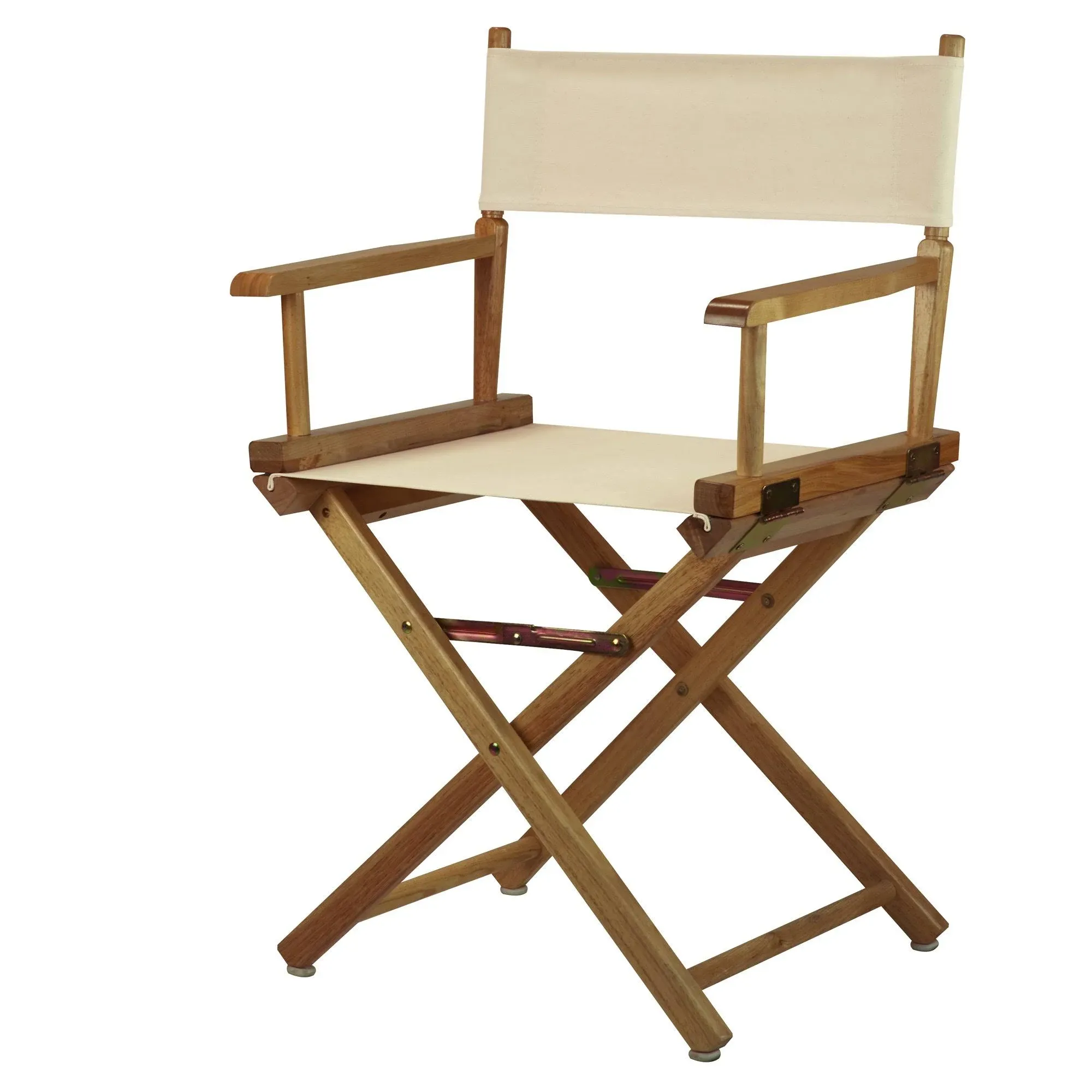 Casual Home 18" Director's Chair Natural Frame with Burgundy Canvas