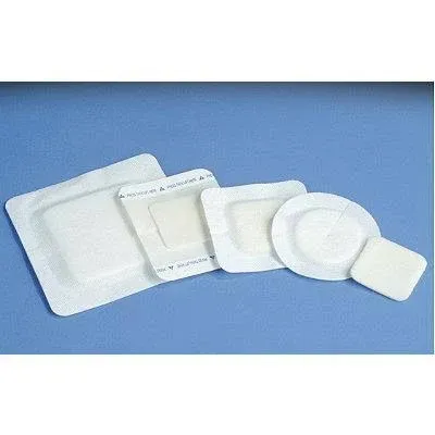 DeRoyal Polyderm Foam Dressing - Border, 4 inch, Circle, Box of 10 - Model 46-908-1