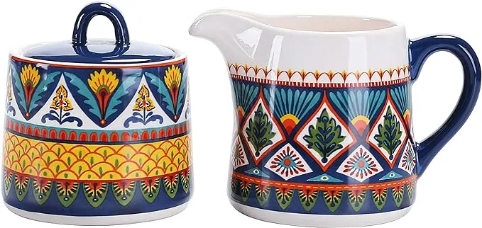 Bico Summer Provence Ceramic Sugar and Cream Set