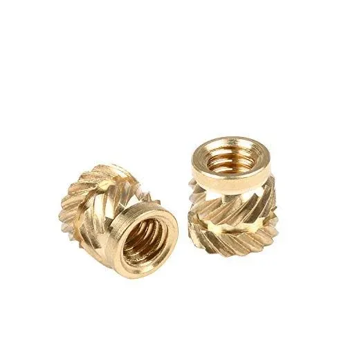 100pcs/lot M2x3.0mm Brass Insert OD3.6mm/C3604 QT Heat Staking Threaded Inser...