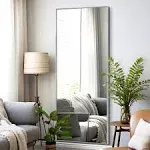 NeuType Full Length Mirror Standing Hanging or Leaning Against Wall Large Rectangle Bedroom Mirror Floor Mirror Dressing Mirror Wall-Mounted Mirror