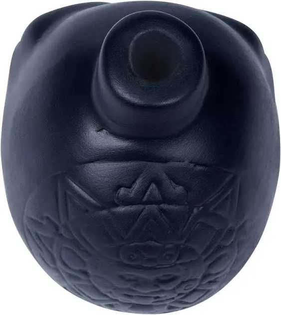 Screaming Aztec Death Whistle - Skull Black