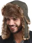 Tough Headwear Winter Trapper Hat for Men & Women - Winter Hat with Ear Flaps, Ushanka Hat, Mens Bomber Hats, Russian Hat