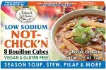 Edward & Son's Low Sodium Vegan Chicken Bouillon Cubes - Vegan Broth Cubes, Gluten Free, No Trans Fat, Use in Soups, Stews and Pilafs (8 Cubes of Each) - Pack of 12