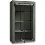 SONGMICS Portable Closet with 6 Shelves Sage Green