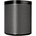 Sonos Play:1 2-Room Wireless Smart Speakers for Streaming Music - Starter Set Bundle (Black), Works with Alexa