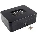 Kyodoled Metal Cash Box with Money Tray and Lock