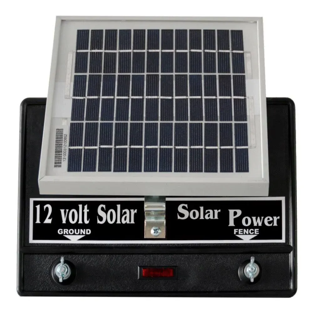 Solar Fence Charger 2-Joule / Free Lightning Diverter &amp; 4J Lightning Fuse Pack