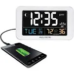 Acurite Intelli-Time Clock with Indoor Temperature and USB Charger