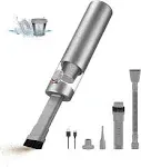 Brigii Crevice Vacuum, Handheld Vacuum & Air Duster & Hand Pump 3 in 1, Cordless Mini Vacuum, 3 Kinds of Crevice Nozzles