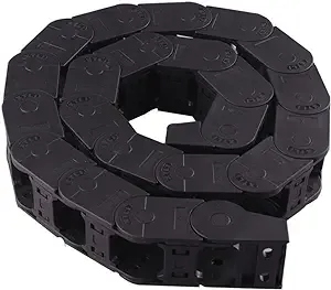 Cable Drag Chain - 1M Long Black CNC Machine Tool Cable Wire Carrier Drag Chain Nested 25mm x 38mm Ted Lele (25mm x 38mm)