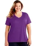 Just My Size OJ253 Cool Dri Short-Sleeve Women's V-Neck Tee