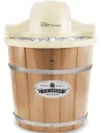 Elite Gourmet 4qt Old Fashioned Electric Ice Cream Maker