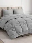 CGK Linens Goose Down Alternative Comforter - King - Light Gray