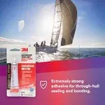 3M Marine Adhesive Sealant 5200 Fast Cure White 1 oz Tube