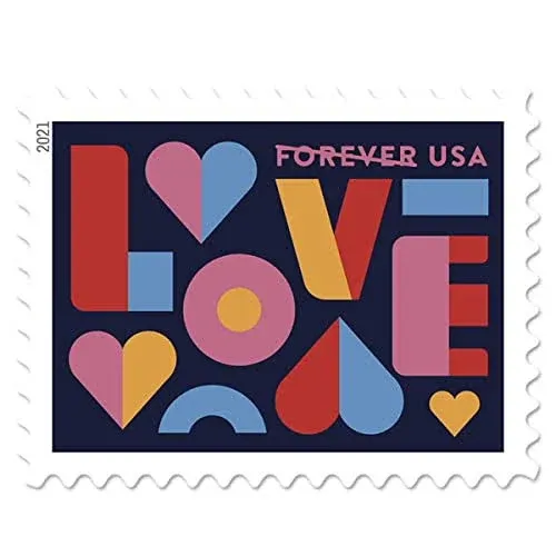 Love Stamps 2 Sheets of 20 US Postal First Class Valentine Wedding Celebration Anniversary Romance Party